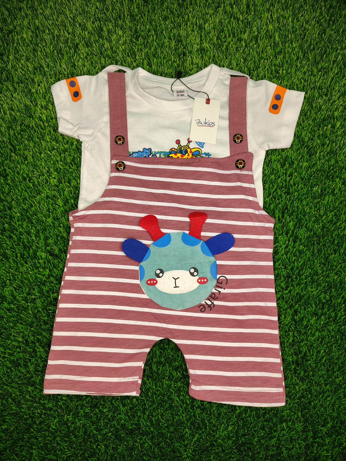 Baby Romper - Red Stripe Color Baby Romper - Red Stripe Color
